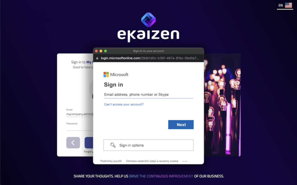 kaizen software single sign on